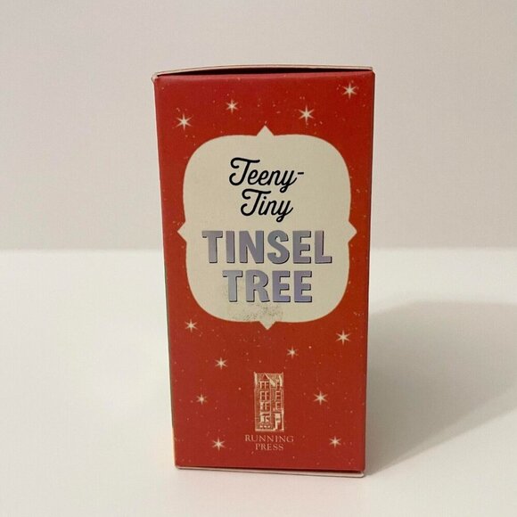 Teeny Tiny Tinsel Tree Tiny Aluminum Christmas Tree And Color Wheel - Picture 3 of 14